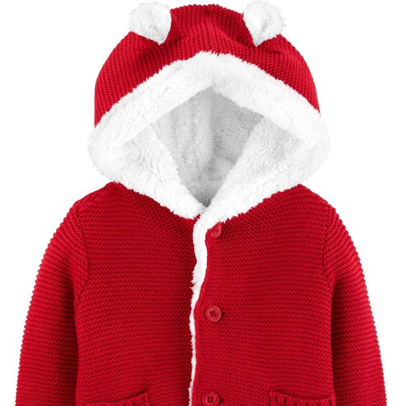 Carter's Jackets & Coats Carters Baby Girl Sherpalined Cardigan 6m